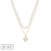 ネックレス ペンダント 2連風 レディース 女性用 フェイクパール 重ね付け風 アクセサリー チョーカー おしゃれ かわいい フェミニン 大人上品 エレガント 華やか フォーマル セレモニー 入学式 卒業式 入園 卒園 発表会 パーティー イベント 記念日 ギフト プレゼント 贈り物