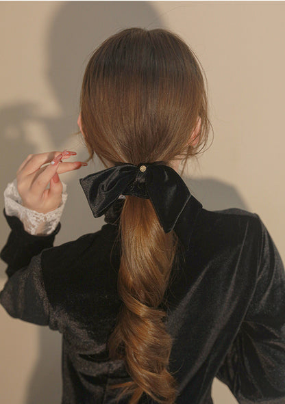 ベロアリボンシュシュ ヘアゴム 髪ゴム レディース 女性 女子 商品画像5