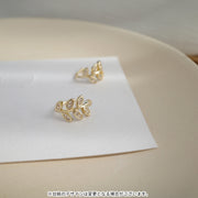 イヤーカフ 2個セット レディース アクセサリー イヤーカフス ウェアリング ラインストーン リーフ 葉 おしゃれ かわいい プレゼント ギフト 贈り物 女性用 婦人用