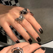 リング 指輪 レディース 女性 ハート 棘 いばら クロス かわいい かっこいい クール ごつめ プレゼント 贈り物 誕生日 ギフト