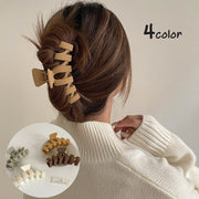 ヘアクリップ バンスクリップ レディース 女性 ヘアアクセサリー ヘアアクセサリ まとめ髪 髪留め ロングヘア ヘアアレンジ 簡単 挟む シンプル おしゃれ かわいい ホワイト ライトグリーン カーキ ダークブラウン