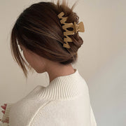 ヘアクリップ バンスクリップ レディース 女性 ヘアアクセサリー ヘアアクセサリ まとめ髪 髪留め ロングヘア ヘアアレンジ 簡単 挟む シンプル おしゃれ かわいい ホワイト ライトグリーン カーキ ダークブラウン
