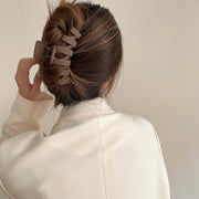 ヘアクリップ バンスクリップ レディース 女性 ヘアアクセサリー ヘアアクセサリ まとめ髪 髪留め ロングヘア ヘアアレンジ 簡単 挟む シンプル おしゃれ かわいい ホワイト ライトグリーン カーキ ダークブラウン
