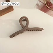 ヘアクリップ バンスクリップ 髪留め レディース 女性用 ヘアアクセサリー ねじれ 交差 ツイスト ヘアアレンジ 上品 エレガント おしゃれ かわいい 大きめ シンプル べっ甲風 デイリー 普段使い まとめ髪