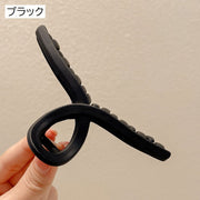 ヘアクリップ バンスクリップ 髪留め レディース 女性用 ヘアアクセサリー ねじれ 交差 ツイスト ヘアアレンジ 上品 エレガント おしゃれ かわいい 大きめ シンプル べっ甲風 デイリー 普段使い まとめ髪