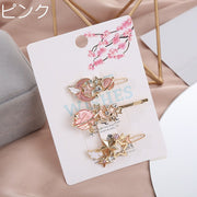 ヘアピン 3本セット レディース 女の子 ヘアアクセサリー ラインストーン ムーン 月 スター 星 ヘアアレンジ 髪留め 髪飾り おしゃれ かわいい