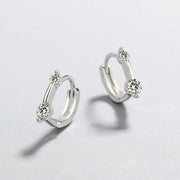 フープピアス 中折れタイプ レディース リングピアス アクセサリー 耳飾り ラインストーン 小さめ 上品 おしゃれ 女性用 婦人用 服飾小物 普段使い プレゼント 贈り物 誕生日 記念日 ギフト