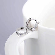 フープピアス 中折れタイプ レディース リングピアス アクセサリー 耳飾り ラインストーン 小さめ 上品 おしゃれ 女性用 婦人用 服飾小物 普段使い プレゼント 贈り物 誕生日 記念日 ギフト