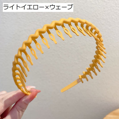 カチューシャ コーム付き レディース 女性 ヘアアクセサリー ウェーブ 商品画像4