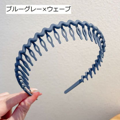カチューシャ コーム付き レディース 女性 ヘアアクセサリー ウェーブ 商品画像5