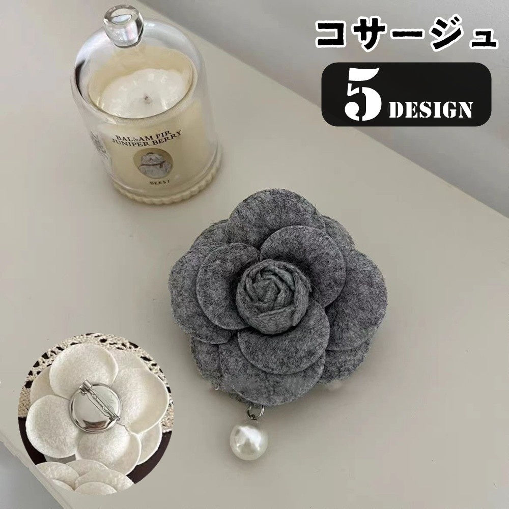 コサージュ ブローチ カメリア レディース 女性 メンズ 商品画像
