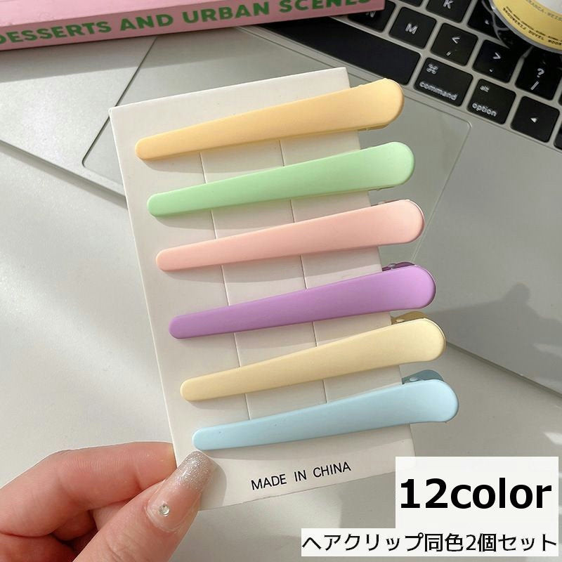 ヘアクリップ 同色2個セット 髪留め レディース ヘアアクセサリー ヘアピン 商品画像