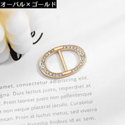 スカーフリング スカーフ留め バックル型 レディース アクセサリー ラインストーン 蝶 楕円形 ストール ショール キラキラ