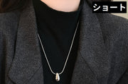 ドロップトップネックレス ペンダント 首飾り レディース 女性 婦人 アクセサリー ロング ショート 長め 短め 水滴型 雫型 ドロップ型 金属製 おしゃれ シンプル プレゼント ギフト 贈り物 お出かけシーン