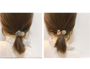 ヘアゴム 5個セット 5本セット ヘアアクセサリー レディース フェイクパール モチーフ 髪留め まとめ髪 ヘアアレンジ 髪飾り かわいい シンプル おしゃれ