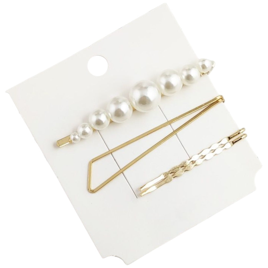 ヘアピン 3本セット 4本セット ヘアアクセサリー レディース 髪留め 6【4本セット】 バリエーション画像