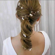 ヘッドドレス ヘアアクセサリー ワイヤー 髪飾り リーフ フラワー 小花 小枝 レディース キッズ 女性 かわいい おしゃれ ブライダル フォーマル 結婚式 ウエディング 成人式 ゴールドカラー シルバーカラー フェイクパール 和装 洋装 婦人用