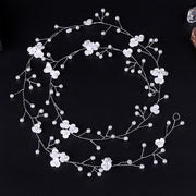 ヘッドドレス ヘアアクセサリー ワイヤー 髪飾り リーフ フラワー 小花 小枝 レディース キッズ 女性 かわいい おしゃれ ブライダル フォーマル 結婚式 ウエディング 成人式 ゴールドカラー シルバーカラー フェイクパール 和装 洋装 婦人用