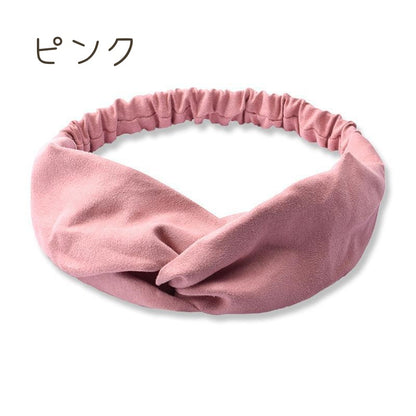 ヘアバンド レディース ヘアアクセサリー スエード調 カラバリ豊富 シンプル 商品画像4