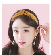 ヘアバンド レディース ヘアアクセサリー リブニット カラバリ豊富 ストライプ かわいい おしゃれ カジュアル ゴム 女性 女子 女の子