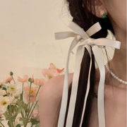 ヘアクリップ リボン 2本セット ヘアアクセサリー レディース 可愛い おしゃれ パーティー ギフト プレゼント レース