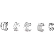 5点セット イヤーカフ レディース アクセサリー イヤークリップ イヤカフ イヤリング アクセサリー 5個セット 雑貨 小物 ノンホールピアス 重ね付け プレゼント ギフト おしゃれ かわいい