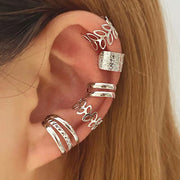 5点セット イヤーカフ レディース アクセサリー イヤークリップ イヤカフ イヤリング アクセサリー 5個セット 雑貨 小物 ノンホールピアス 重ね付け プレゼント ギフト おしゃれ かわいい