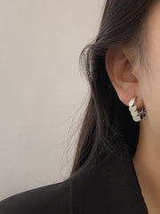 イヤリング ピアス イヤークリップ ノンホールピアス レディース 女性用 アクセサリー 耳飾り シリコンカバー付き サークル ゆらゆら 揺れる おしゃれ 可愛い 大人女子 エレガント キラキラ おでかけ オフィス ギフト プレゼント 贈り物 ゴールドカラー シルバーカラー