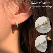 ピアス フープピアス レディース 女性 アクセサリー リング ラインストーン キラキラ シンプル 上品 おしゃれ かわいい 普段使い お出かけ ギフト プレゼント 婦人用