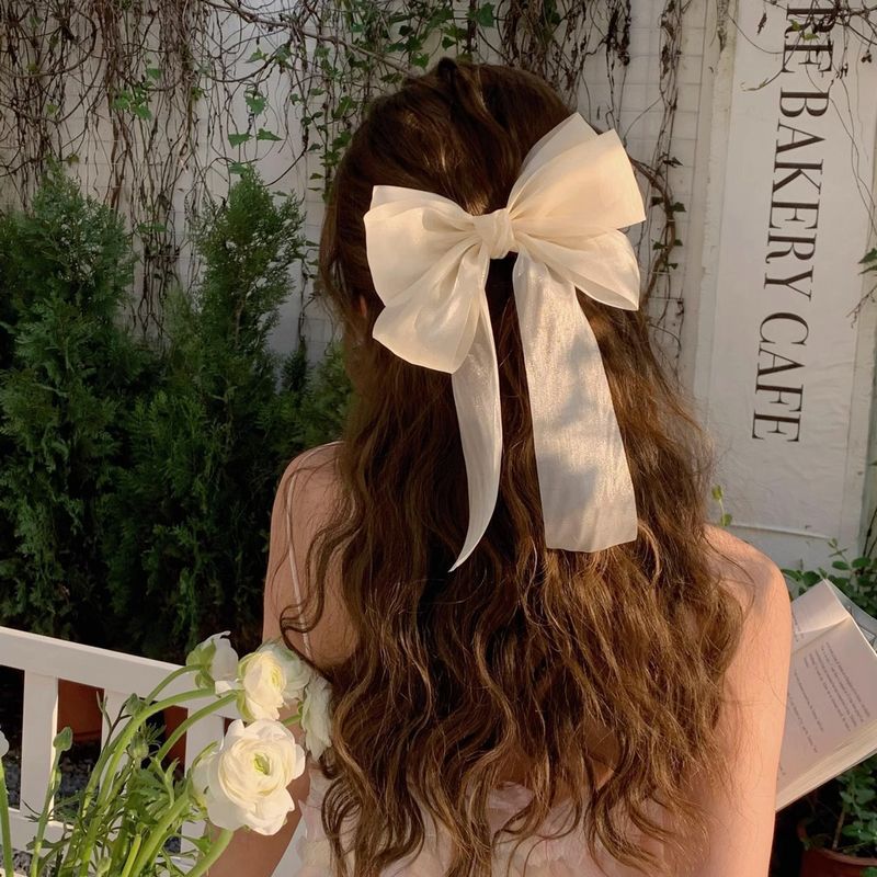 バレッタ リボン ヘアアクセサリー 大振り 大きめ 大きい 商品画像2