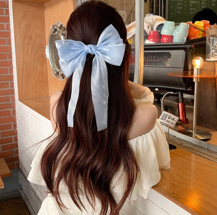 バレッタ リボン ヘアアクセサリー 大振り 大きめ 大きい 商品画像3