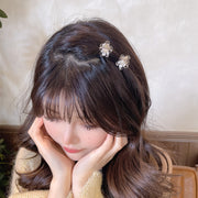 ヘアクリップ ミニバンスクリップ 5個セット ヘアアクセサリー レディース 女子 女の子 女性 小さめ プチ フラワー 小花 クリア 透明 髪留め 髪飾り ヘアアレンジ 前髪 大人可愛い お出かけ デイリー おしゃれ かわいい ギフト プレゼント 贈り物