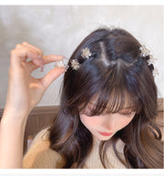 ヘアクリップ ミニバンスクリップ 5個セット ヘアアクセサリー レディース 女子 女の子 女性 小さめ プチ フラワー 小花 クリア 透明 髪留め 髪飾り ヘアアレンジ 前髪 大人可愛い お出かけ デイリー おしゃれ かわいい ギフト プレゼント 贈り物