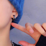 ピアス フープピアス リングピアス ペア アクセサリー メンズ 黒 かっこいい 個性的 おしゃれ ギフト 記念日 誕生日 プレゼント 贈り物 ファッション小物 男性用