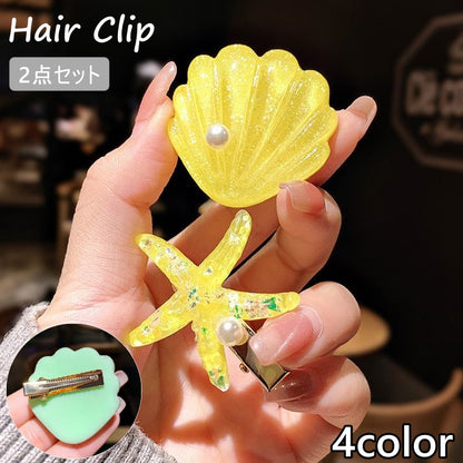 ヘアクリップ 2点セット レディース ヘアアクセサリー ヘアピン 髪留め 商品画像