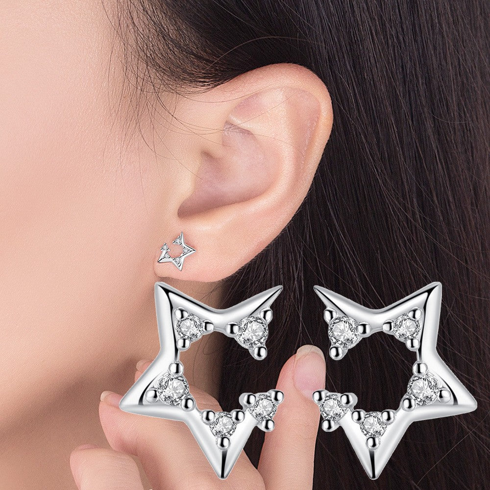 ピアス スタッドピアス レディース アクセサリー プレゼント 誕生日 シンプル 上品 小さめ 星 スター ラインストーン 華奢 小ぶり ビジュー 宝石風 天然石風 シルバーカラー 普段使い お出かけ お呼ばれ かわいい 可愛い おしゃれ きれいめ 女性 彼女 妻 嫁 大人女子 婦人 ガールズ ギフト 贈り物 記念日 母の日 ホワイトデー
