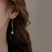 アメリカンピアス チェーンピアス レディース アクセサリー ロングピアス 耳飾り キューブ 揺れる かわいい おしゃれ シンプル 女性用