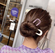 かんざし 簪 U字 レディース ヘアアクセサリー ヘアピン 髪飾り 女性用 浴衣 アップスタイル まとめ髪 ヘアアレンジ ハーフアップ ヘアアクセント