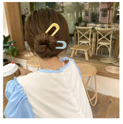 かんざし 簪 U字 レディース ヘアアクセサリー ヘアピン 髪飾り 女性用 浴衣 アップスタイル まとめ髪 ヘアアレンジ ハーフアップ ヘアアクセント