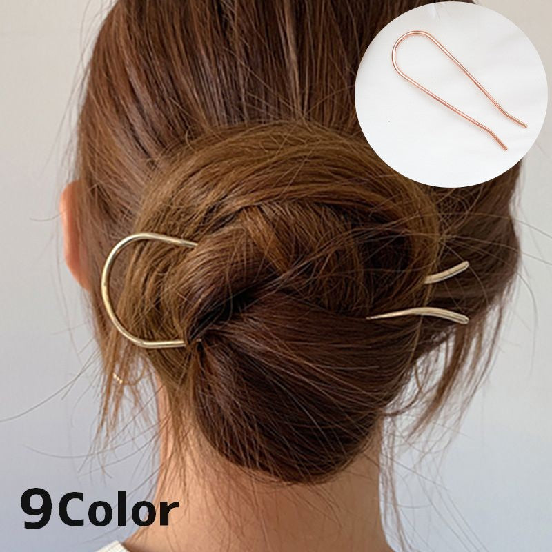 かんざし ヘアコーム U字コーム ヘアスティック U字 夜会巻き 商品画像