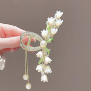 ヘアクリップ レディース 女性 ヘアアクセサリー フラワー 花 まとめ髪 髪飾り ビジュー キラキラ ヘアアレンジ かわいい おしゃれ