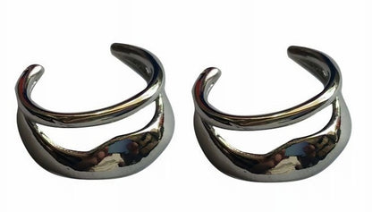 イヤーカフ 2個セット レディース アクセサリー イヤーカフス ウェアリング シルバー バリエーション画像