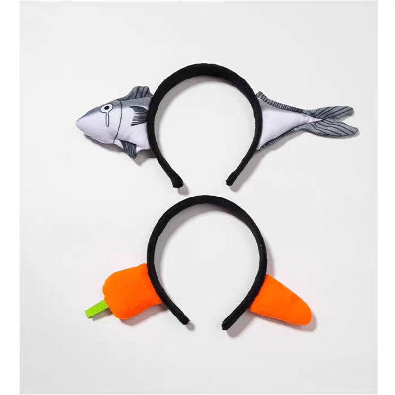 カチューシャ 仮装 ヘアバンド サカナ 魚 ニンジン 商品画像4