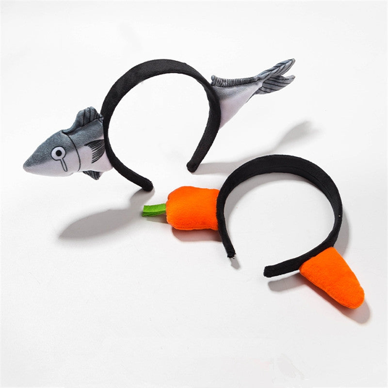 カチューシャ 仮装 ヘアバンド サカナ 魚 ニンジン 商品画像5