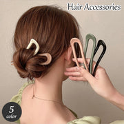 かんざし 簪 U字型 レディース ヘアアクセサリー 髪飾り まとめ髪 ヘアコーム 髪留め ヘアアレンジ アップスタイル 洋装 和装 浴衣 おしゃれ かわいい シンプル 女性用