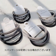 ヘアゴム 4本セット レディース 女性 ヘアアクセサリー ファッション小物 髪ゴム 髪留め ヘアアレンジ まとめ髪 おしゃれ シンプル グレー 灰色