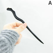 かんざし 簪 一本挿し レディース ヘアアクセサリー 木製 髪飾り 髪留め ヘアピン 和装 洋装 着物 浴衣 ブラック おしゃれ