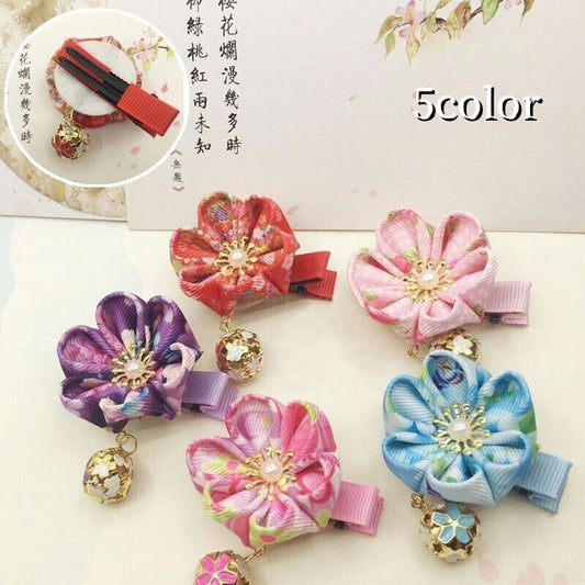 ヘアクリップ キッズ レディース ヘアアクセサリー 髪留め 花 商品画像
