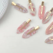 ヘアピン 3個セット 前髪クリップ レディース ヘアアクセサリー 跡がつかない デザイン豊富 大理石柄 マーブル 軽量 おしゃれ 定番 かわいい 高級感 プレゼント