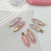 ヘアピン 3個セット 前髪クリップ レディース ヘアアクセサリー 跡がつかない デザイン豊富 大理石柄 マーブル 軽量 おしゃれ 定番 かわいい 高級感 プレゼント